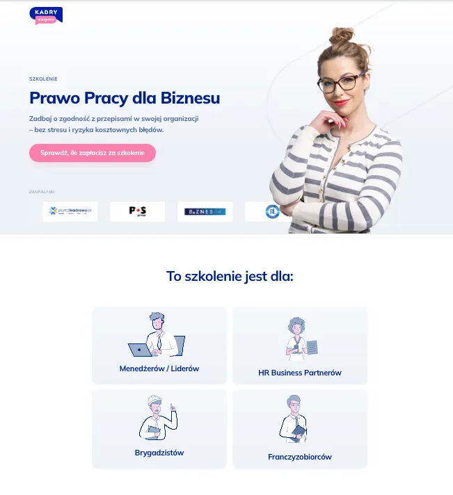 Kadry w pigułce - prawo pracy, kadry, finanse dla Twojej firmy. Donata Hermann: Zrzut ekranu 2025 03 5 o 194900